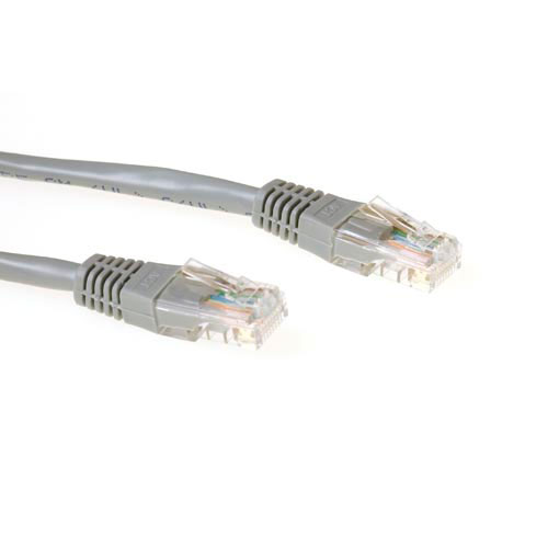 ACT Grijze 0,25 meter UTP CAT5E patchkabel met RJ45 connectoren (kopie)